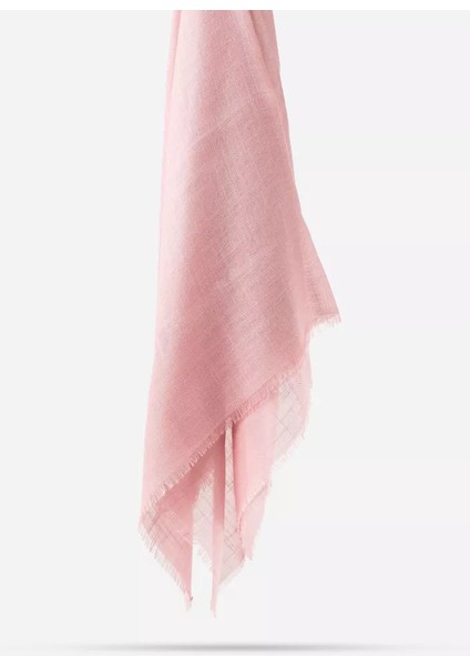 Flamlı Pamuklu Eşarp (96X96 Cm. Pembe) fiyatları