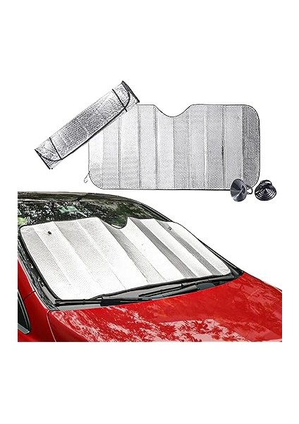 Araç Ön Cam Katlanabilir Güneşlik Isı Yansıma Önleyici Dacia Duster Honda Civic Ford Focus Sk