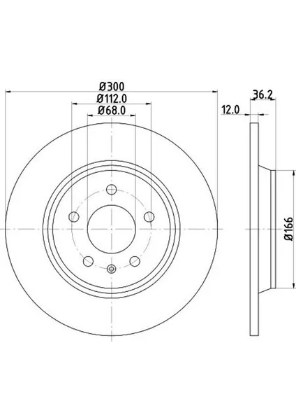 8DD355113931 Arka Fren Diski 08A75910 8K0098601E 8K0098601F (2 Adet Fiyatıdır)