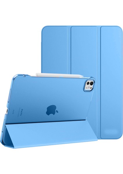 Apple iPad Pro 11 M5 (2025) Kalemlikli Standlı Yarı Saydam Hard Pc Kılıf