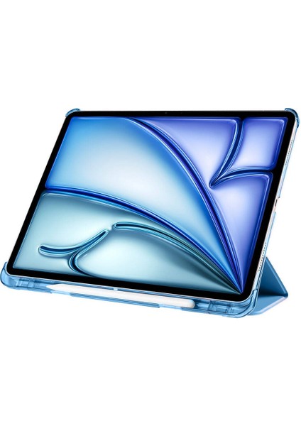 Apple iPad Pro 11 M5 (2025) Kalemlikli Standlı Yarı Saydam Hard Pc Kılıf fiyatları