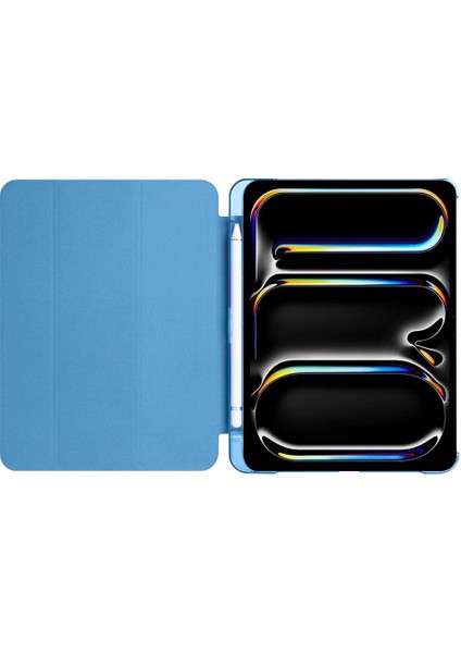 Apple iPad Pro 11 M5 (2025) Kalemlikli Standlı Yarı Saydam Hard Pc Kılıf modelleri