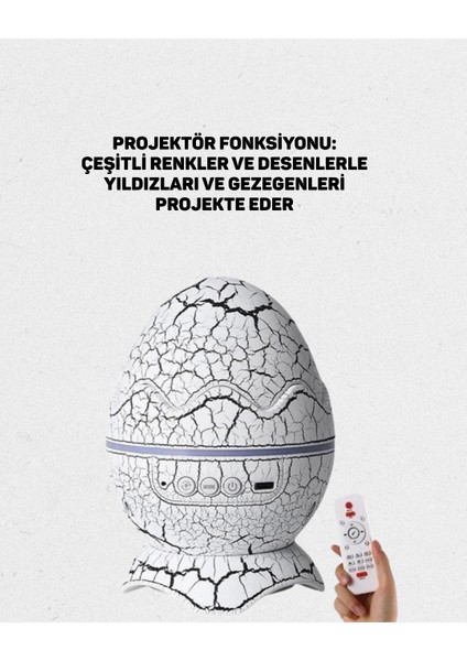Yüksek Çözünürlüklü LED Galaksi Projektör + 19 Sesli Uyku Makinesi fiyatları