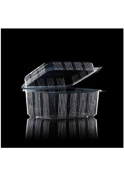 Premium Kalite Sızdırmaz Plastik Kap Yüksek Kapak 1000CC 100'LÜ PF0128