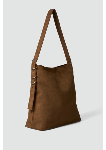 Oster Süet Omuz Çantası Taba modelleri