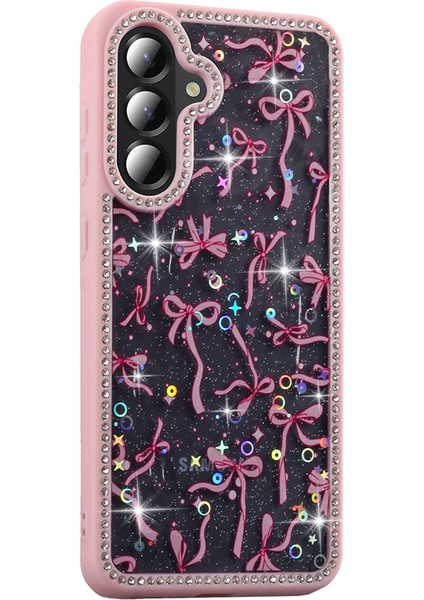 Samsung Galaxy A36 Kılıf Taşlı ve Simli Tasarım Azra Kapak fiyatları