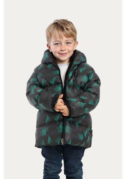 Erkek/kız Çocuk Kapüşonlu Su ve Rüzgar Geçirmez Cepli Kışlık Şişme Mont fiyatları