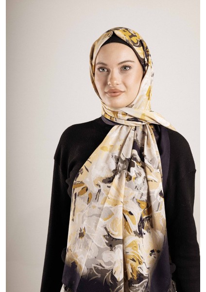 Desenli Pamuk İpek Şal Desen-2