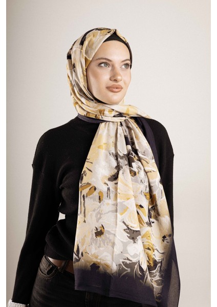 Desenli Pamuk İpek Şal Desen-2 modelleri