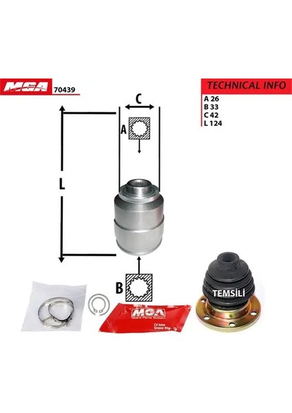 70439 Sag Ic Aks Kafasi