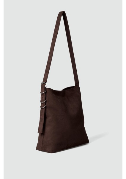 Oster Süet Omuz Çantası Acı Kahve modelleri