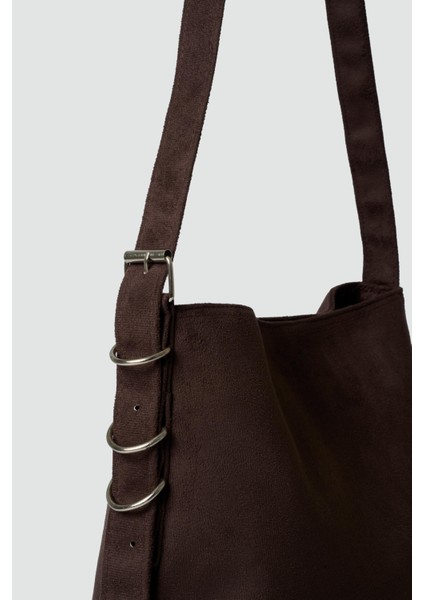 Oster Süet Omuz Çantası Acı Kahve fırsatları