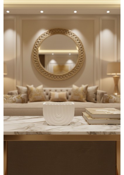 Bohem Desenli Beton Dekoratif Biblo – 15X10 cm Modern Minimal Obje fiyatları