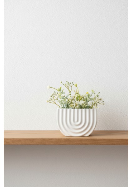 Bohem Desenli Beton Dekoratif Biblo – 15X10 cm Modern Minimal Obje fırsatları