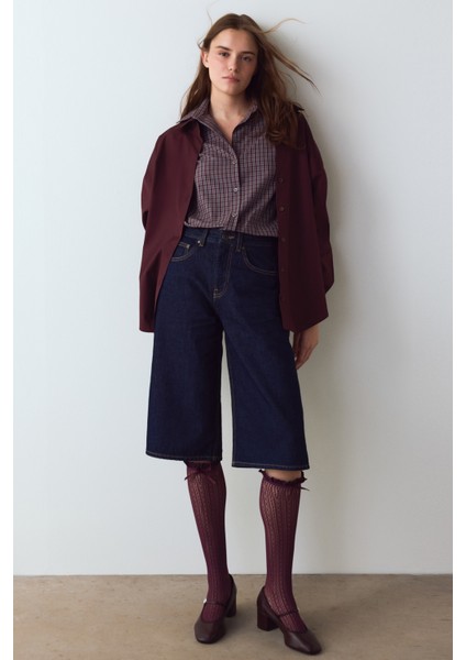 Mürdüm Fiyonk Detaylı Kurdela Desenli File Pantolon Çorabı indirimleri