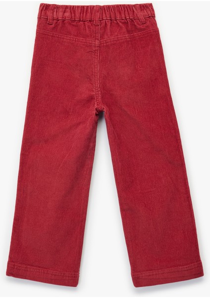 Pamuklu Cep Detaylı Geniş Paça Pantolon fiyatları