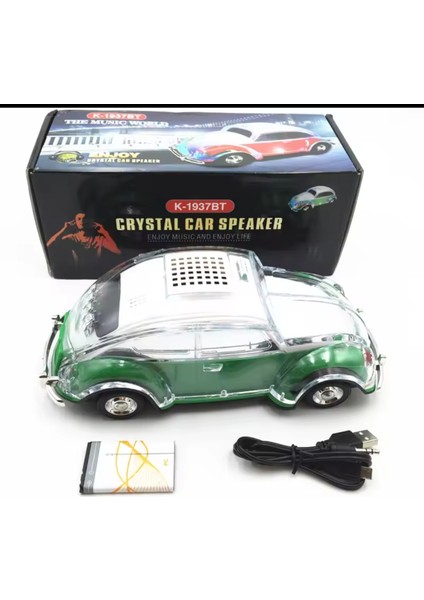 1937 Model Klasik Taksi Araba Kablosuz Bluetooth Hoparlör Speaker Tws Aux Fm Radyo Sd Kart USB modelleri