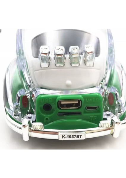 1937 Model Klasik Taksi Araba Kablosuz Bluetooth Hoparlör Speaker Tws Aux Fm Radyo Sd Kart USB fırsatları