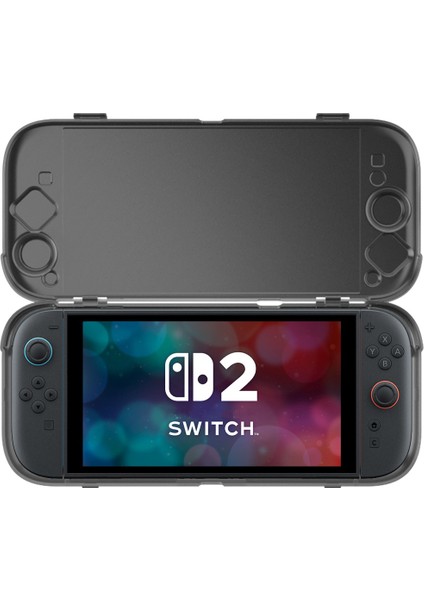 Nintendo Switch 2 Şok Emici Sert Koruma Kabuğu – 360 Derece Tam Koruma