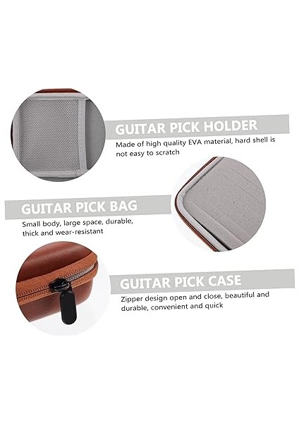 Depolama Çantası Elektro Gitar Seçim Tutucu Gitar Seçim Çantası Gitar Enstrüman Seçim Çantası Gitar Seçim Depolama Elektro Gitar Seçim Kutusu Gitar Seçim Tutucu Çantası Eva Brown fiyatları