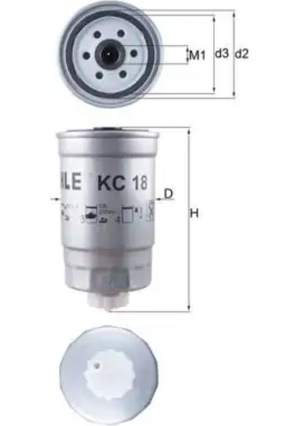 KC18 Yakit Filtresi 0004465121 0007788444 0009831625