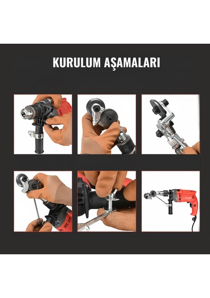 Metal Plaka Sac Kesme Aparatı Matkap Ucuna Takılabilir Endüstriyel Güçlü Kesim Başlığı Daire Testere modelleri