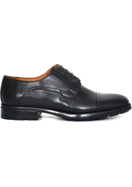Hakiki Deri Siyah Klasik Erkek Ayakkabı Bağcıklı - 3337