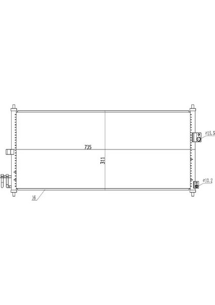 CNI645016 Klima Radyatoru 92100BM405