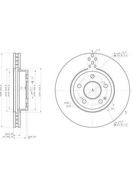 50431 Fren Diski On 6394210012 (2 Adet Fiyatıdır)