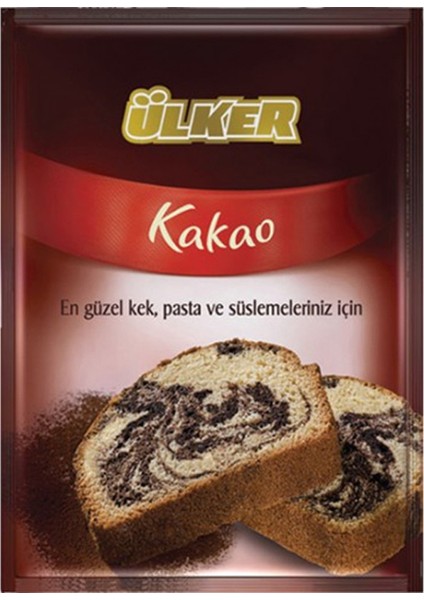Toz Poşet Kakao - En Güzel Kek, Pasta ve Süslemeleriniz Için - 25 Gram - 144 Adet