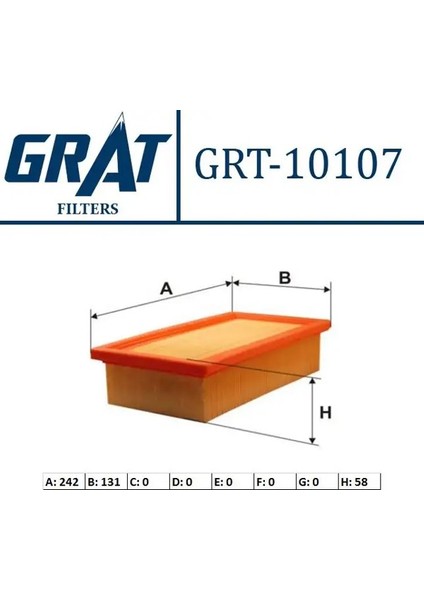 10107 Hava Filtresi 7604091