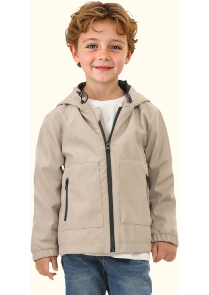 Erkek/Kız Çocuk Kapüşonlu Su ve Rüzgar Geçirmez Cepli Kışlık Yağmurluk fiyatları