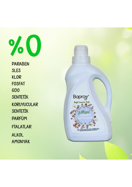 Bitkisel Çamaşır Deterjanı 2 lt + Bitkisel Çamaşır Yumuşatıcısı Doğal Lavanta Yağlı 1 lt fiyatları