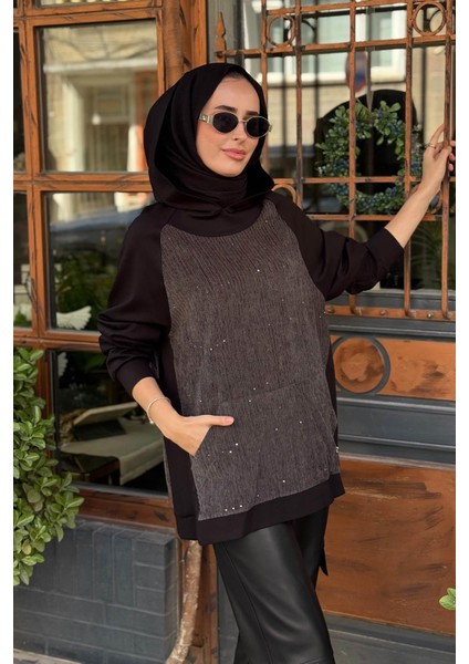 Sweatshirt W-6132 Gri modelleri