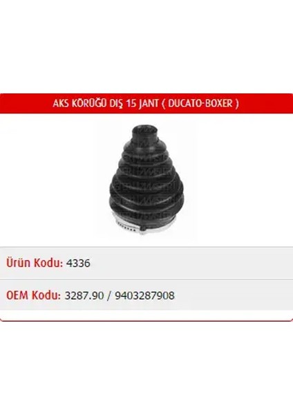 M4336 Aks Korugu Dis 328790 9564478680