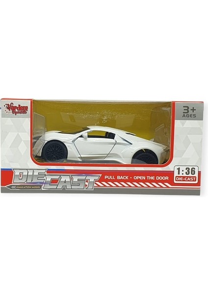 Vardem Çek Bırak Metal Arabalar 13 cm - SR2210- Beyaz indirimleri