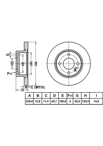 50227 Fren Diski On 6U0615301 (2 Adet Fiyatıdır)