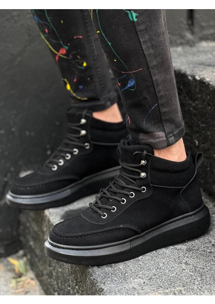 KB-0994 Kuback Siyah Süet Siyah Yüksek Taban Erkek Bilek Bot fiyatları