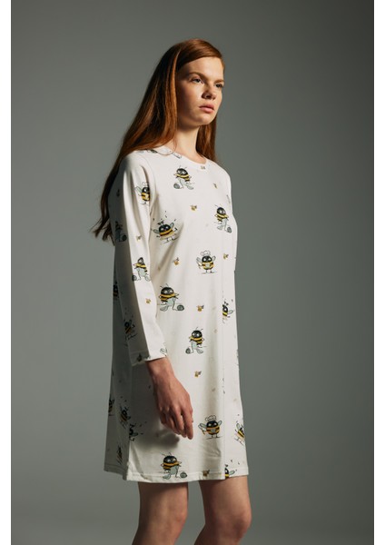 Kadın Pamuklu Uzun Kollu Gecelik indirimleri