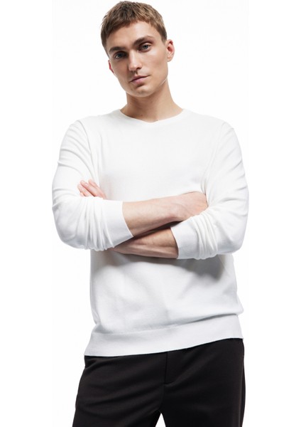 Uzun Kollu Bisiklet Yaka Basic Triko Kazak fiyatları