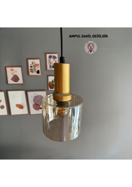 Lille Cam Bal Rengi Sarkıt Avize Gold Fener Başlık Lamba Salon Mutfak Avizeleri Pastane Modelleri fırsatları