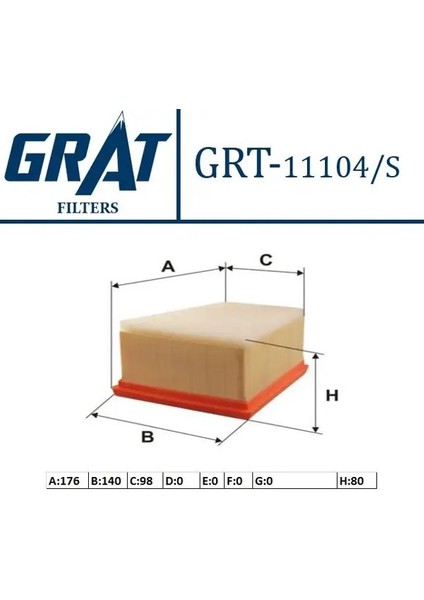 11104S Hava Filtresi 8200431051