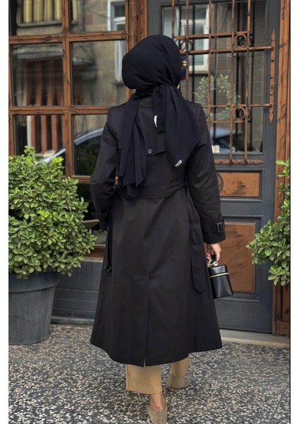 Trençkot 10002522110006 Siyah fırsatları