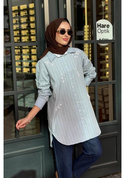 Gömlek 10002521511008 Mavi modelleri