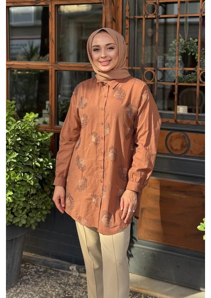 Gömlek 10002511511016 Kahve modelleri