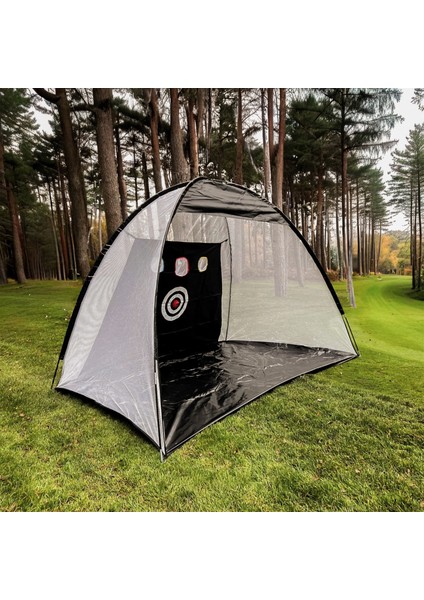Golf Antrenman Çadırı Seti 3X2X2 M – Hedef Ağı, Golf Sopası ve 3 Top Dahil, Katlanabilir Taşıma Çantalı Iç & Dış Mekan Golf Eğitim Ağı