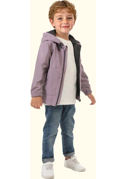 Erkek/Kız Çocuk Kapüşonlu Su ve Rüzgar Geçirmez Cepli Kışlık Yağmurluk fiyatları