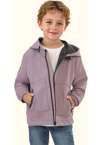 Erkek/Kız Çocuk Kapüşonlu Su ve Rüzgar Geçirmez Cepli Kışlık Yağmurluk modelleri