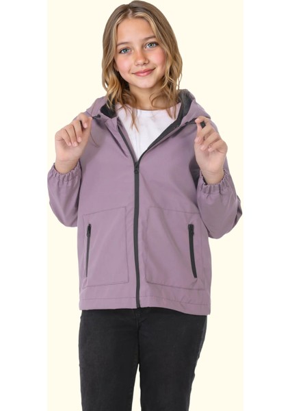 Erkek/Kız Çocuk Kapüşonlu Su ve Rüzgar Geçirmez Cepli Kışlık Yağmurluk fırsatları