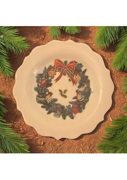 Yeniyıl, Çelenk, Kurşun Asker Desenli Duvar Tabağı, Duvar Dekorasyon, Seramik Tabak fiyatları